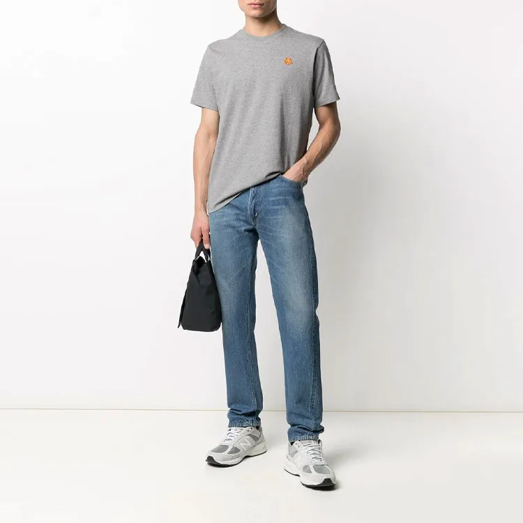 KENZO Classic Tiger Head T Shirts Men Dove Gray-3