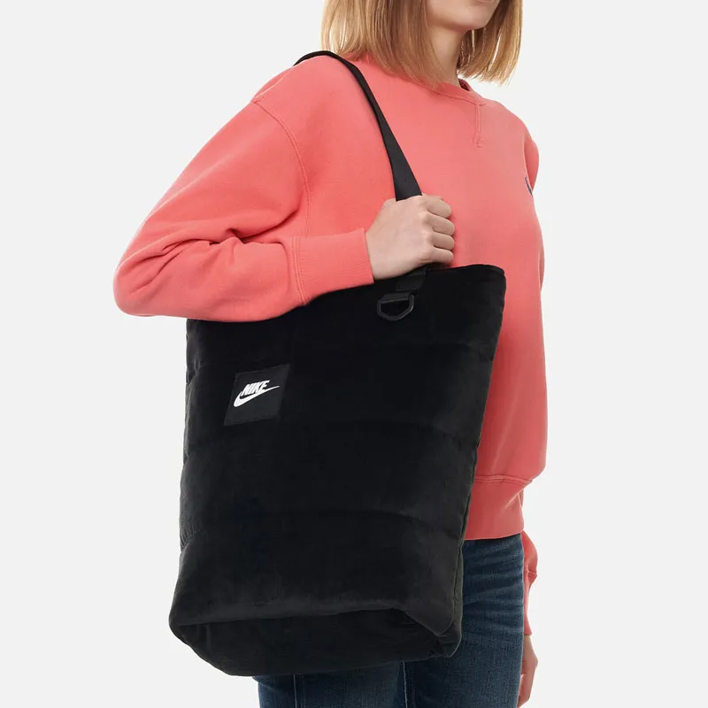 Nike Sportswear Polyamide Tote Bag Shopping Bag Handbag Small Size Unisex Black-5