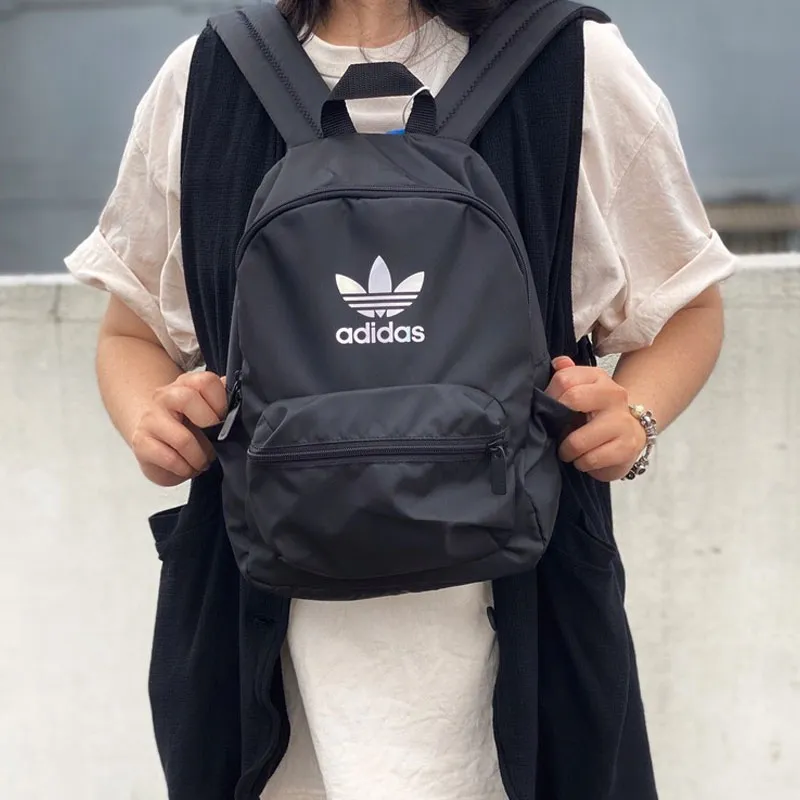 Adidas Originals Polyester Backpack Small Size Unisex Black-4