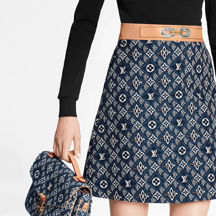 LOUIS VUITTON Casual Short Skirts Women's Blue-4