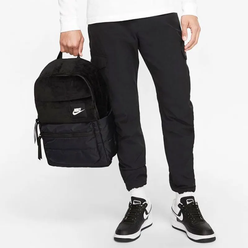 Nike Heritage Polyester With Nylon Backpack Regular Unisex Black-2