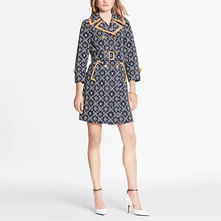 LOUIS VUITTON Trench Coat Women's Multicolor-1