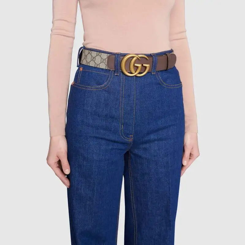 GUCCI Gg Belt Double G Buckle 1.5 Width-4