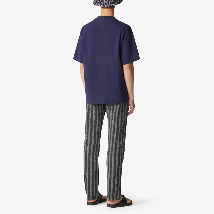 KENZO Letter Logo T Shirts Men Navy-3