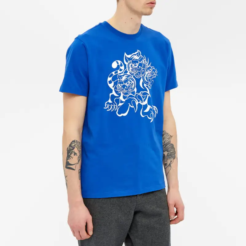 KENZO T-Shirts Men Royal Blue-2
