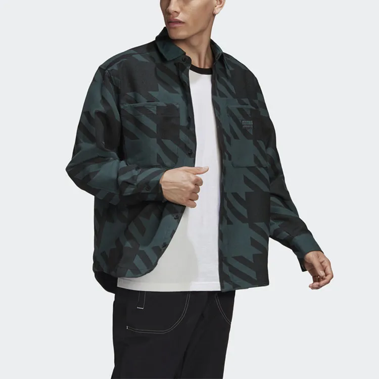 Adidas Originals Shirts Men Black Green-3