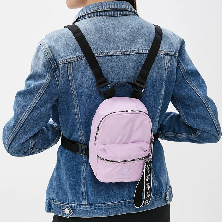Adidas Originals Polyester Backpack Mini Women's Pink Purple-5