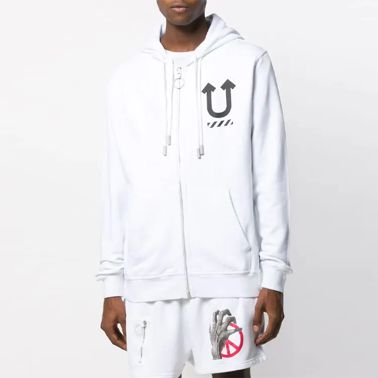 OFF WHITE X Undercover Skeleton Reverse Zip Hoodie-2