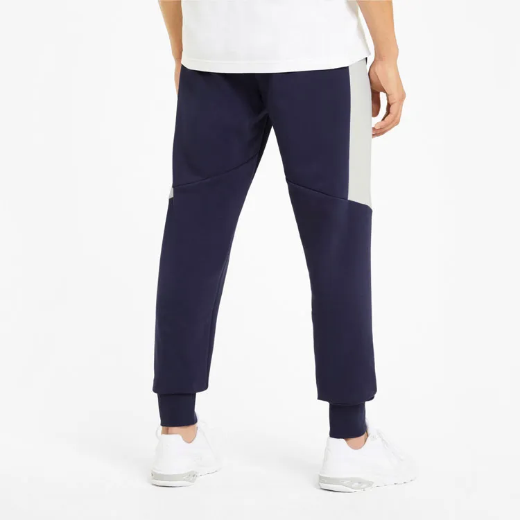 PUMA Knitted Sweatpants Men Tweed Blue-4