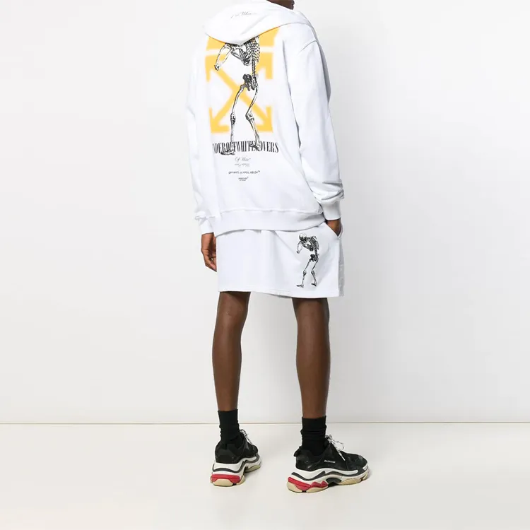 OFF WHITE X Undercover Skeleton Reverse Zip Hoodie-3