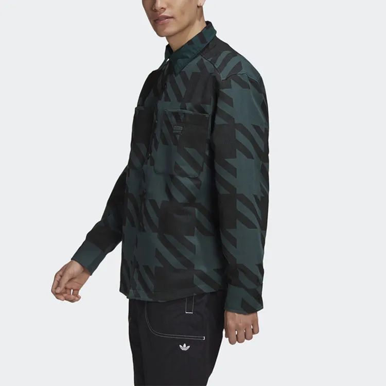 Adidas Originals Shirts Men Black Green-5