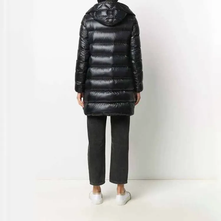Moncler Women's Suyen Long Down Jacket Black-3