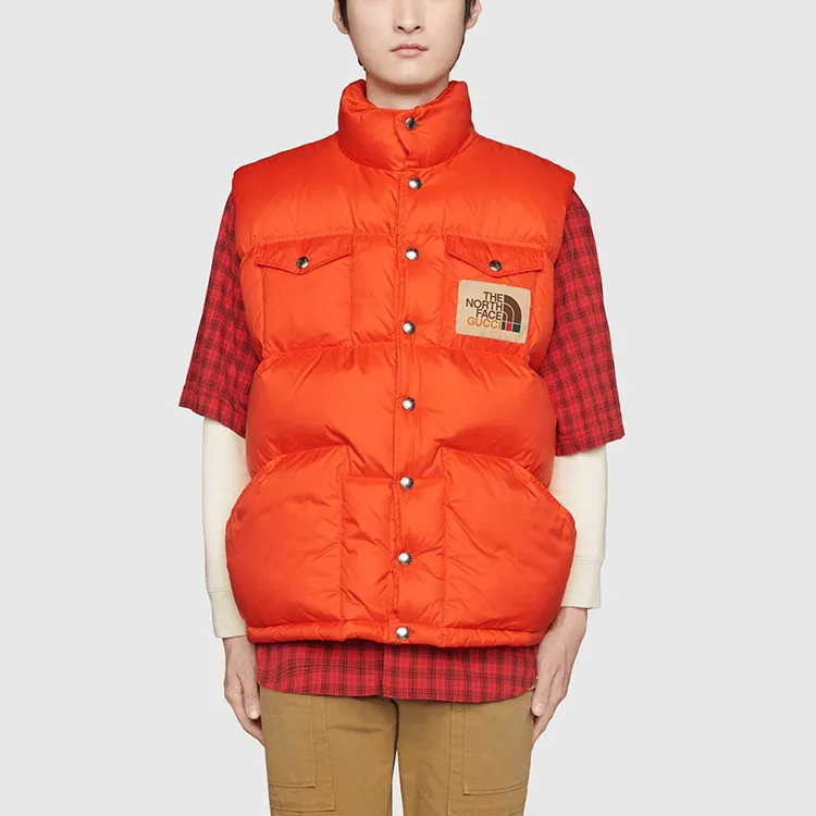 The North Face X GUCCI X The North Face Vests Unisex Orange-1