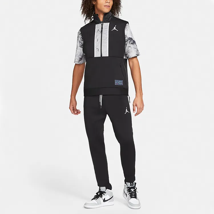Jordan Knitted Sweatpants Men's Black-2