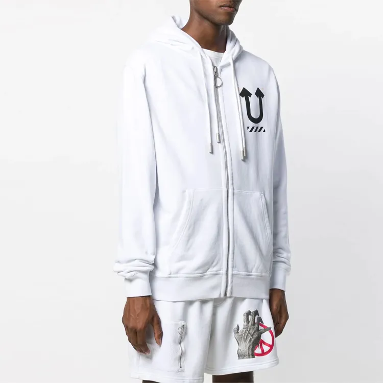 OFF WHITE X Undercover Skeleton Reverse Zip Hoodie-4