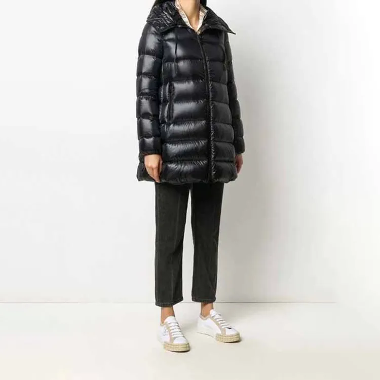 Moncler Women's Suyen Long Down Jacket Black-2
