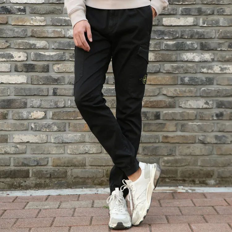 STONE ISLAND Cargo Pants Men Black-6