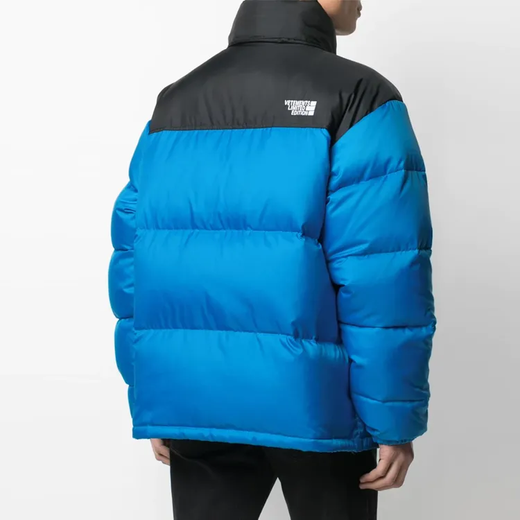 Vetements Down Jacket Winter Unisex Blue-4