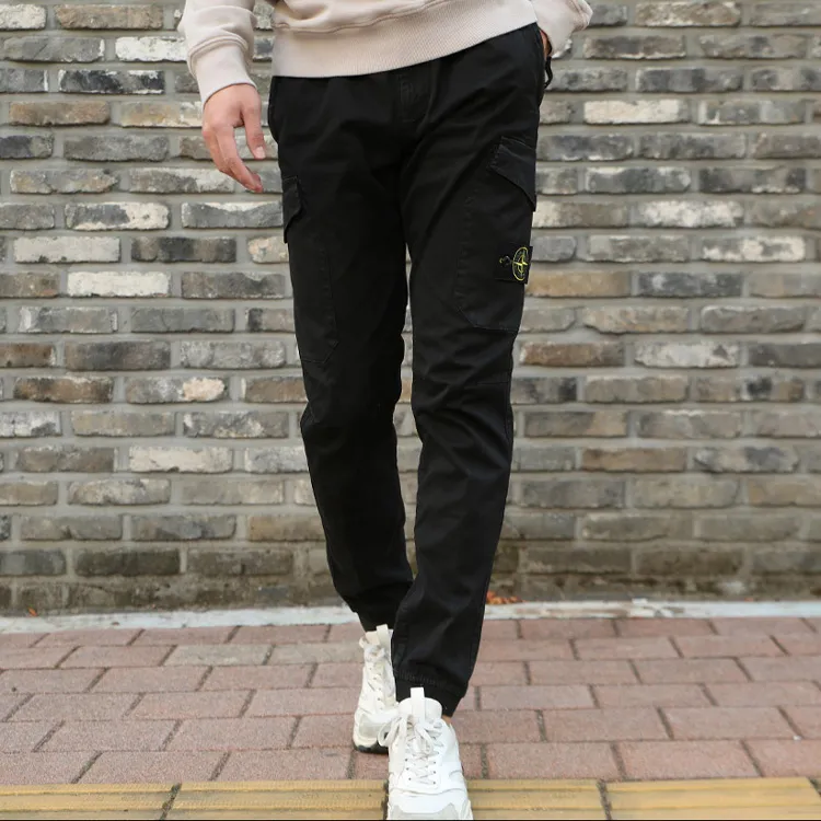 STONE ISLAND Cargo Pants Men Black-4