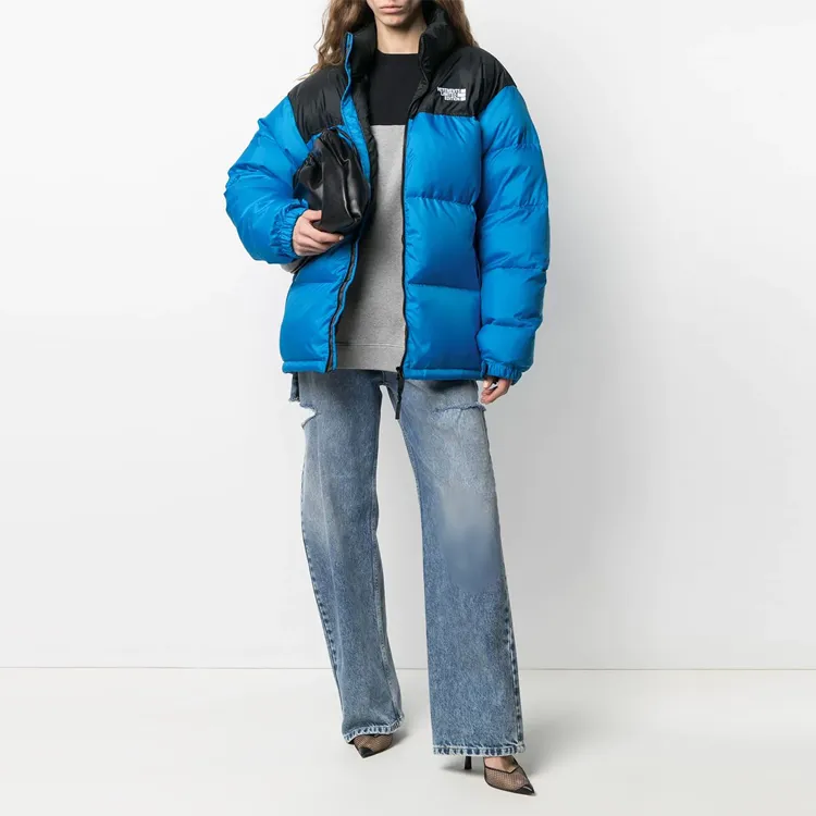 Vetements Down Jacket Winter Unisex Blue-3