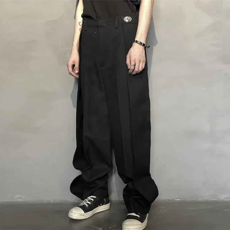 WE11DONE Suit Trousers Men Black-4