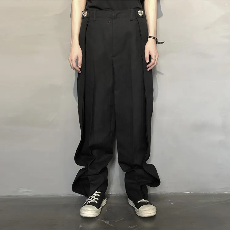 WE11DONE Suit Trousers Men Black-2