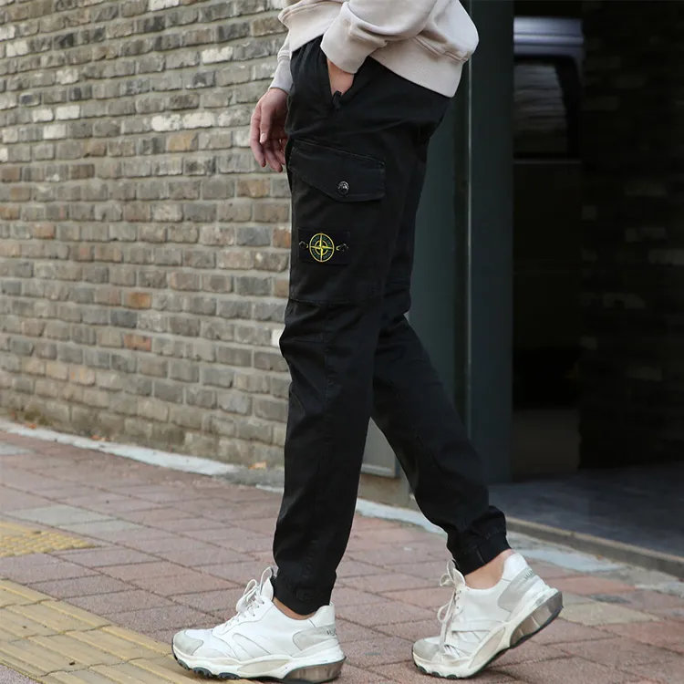 STONE ISLAND Cargo Pants Men Black-5