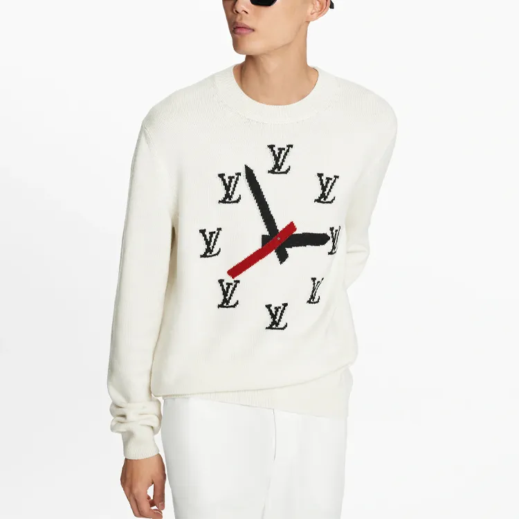 LOUIS VUITTON Intarsia Clock Sweater-3