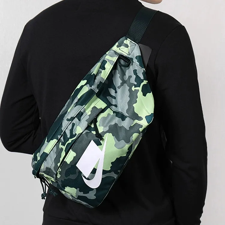 Nike Polyester Fanny Pack Regular Unisex Camouflage Green-5