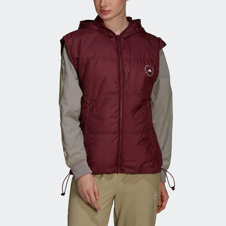 Stella Mccartney X Adidas Puffer Jackets Women's Dark Reddish Purple-3