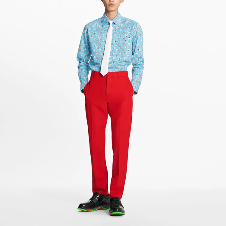 LOUIS VUITTON Shirt Men's Light Blue-2