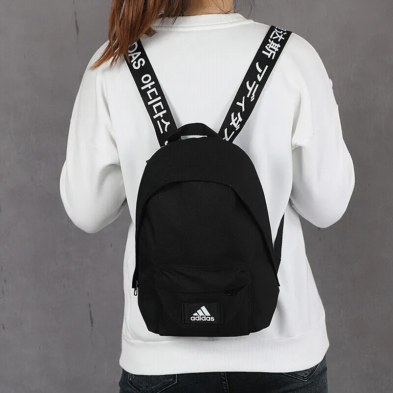 Adidas Recycled Polyester Backpack Regular Unisex Black-4