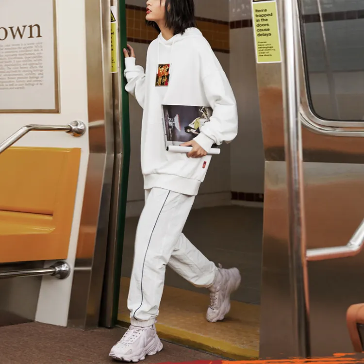 LINING CF Sweatshirts Unisex Ivory-5