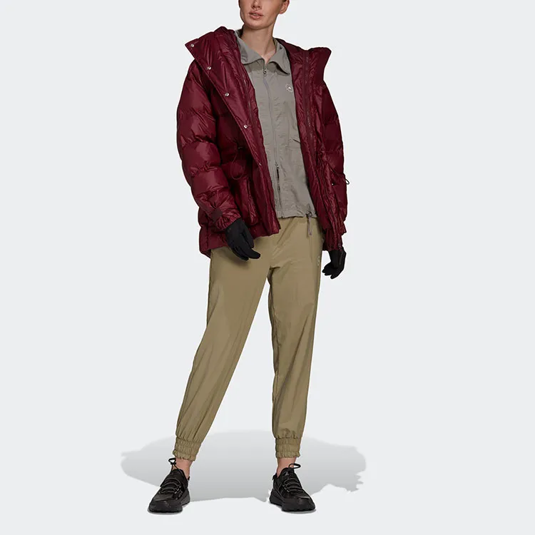 Stella Mccartney X Adidas Puffer Jackets Women's Dark Reddish Purple-2