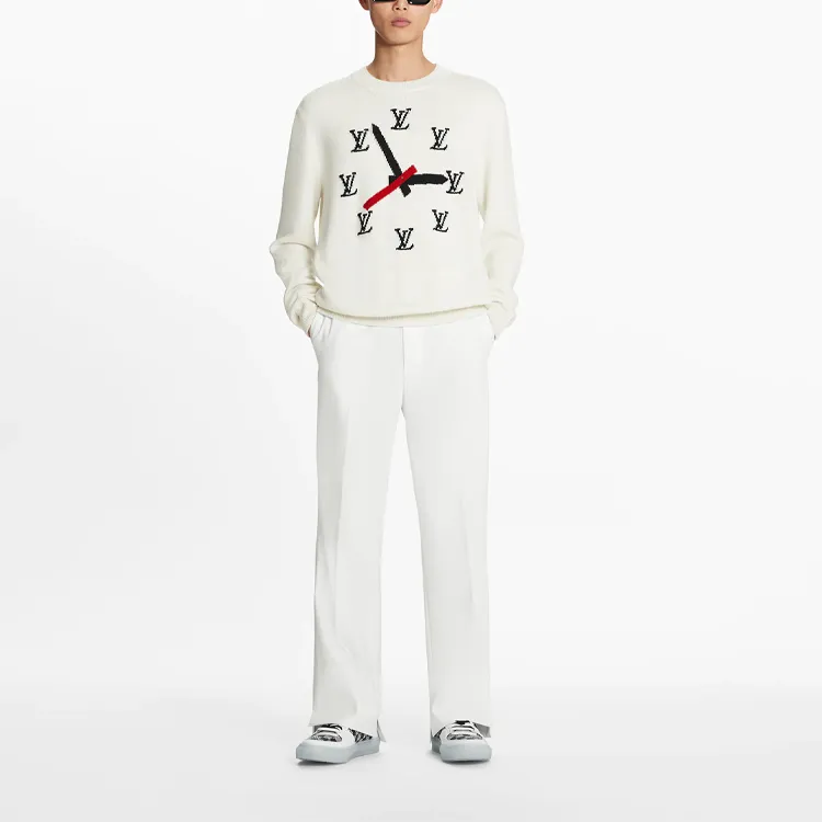 LOUIS VUITTON Intarsia Clock Sweater-2