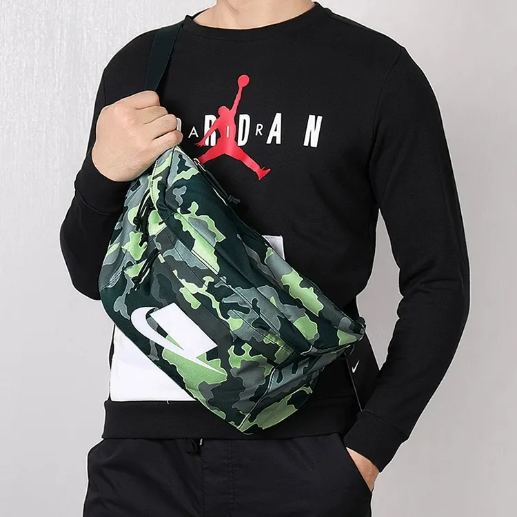 Nike Polyester Fanny Pack Regular Unisex Camouflage Green-4