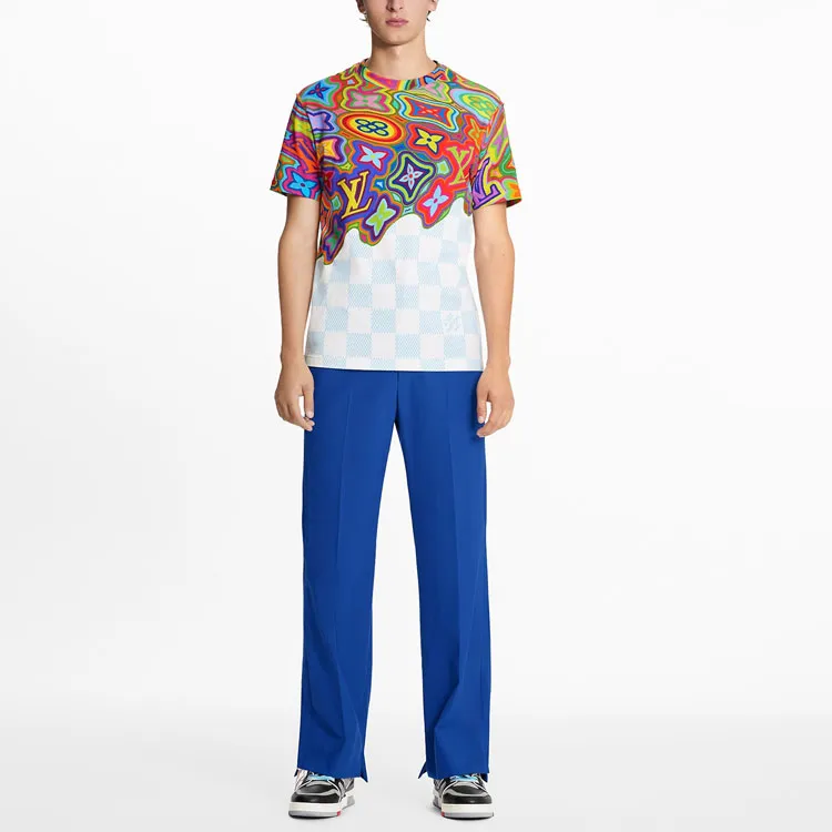 LOUIS VUITTON SS21 Monogram Dissolved Printed Crewneck Pullover Short Sleeve T-shirt-1