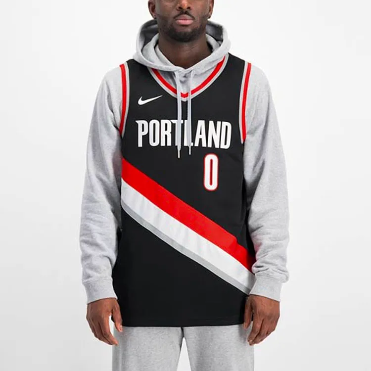 Nike X NBA Basketball Jerseys Men Black-3