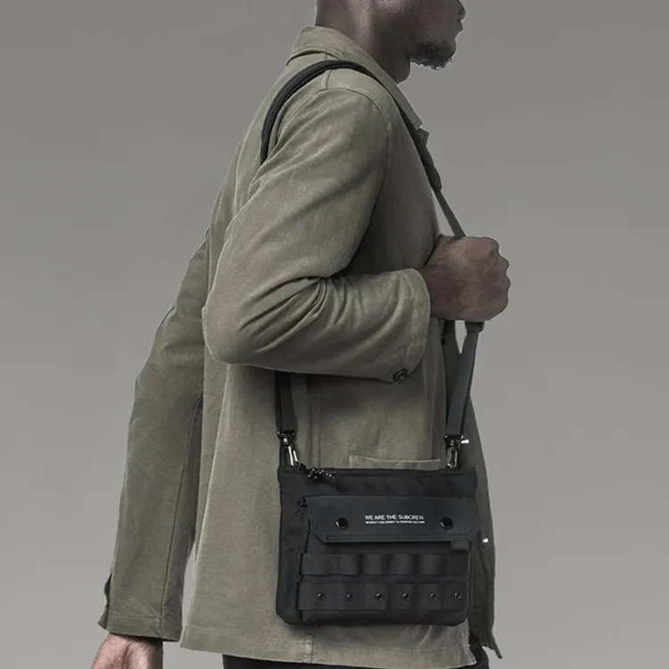 Subcrew Polyester Envelope Bag, Small Square Bag, Crossbody Bag Regular Men's Black-5