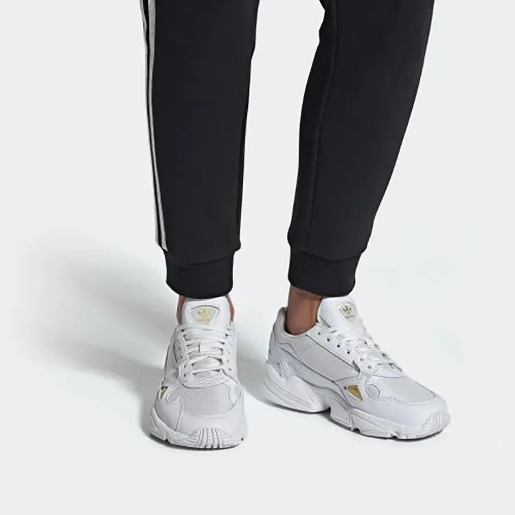 Adidas Falcon Cloud White Gold Metallic Women's-5