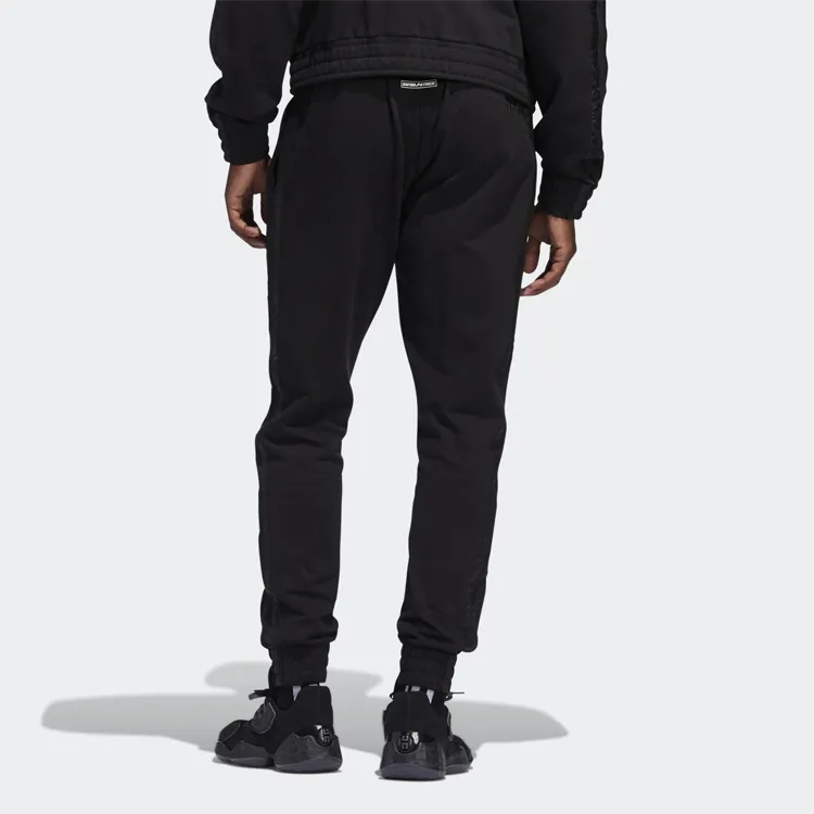 Adidas Knitted Sweatpants Men Black-3