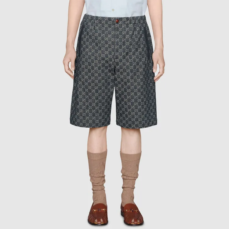 GUCCI Denim Shorts Men's Dark Blue-2