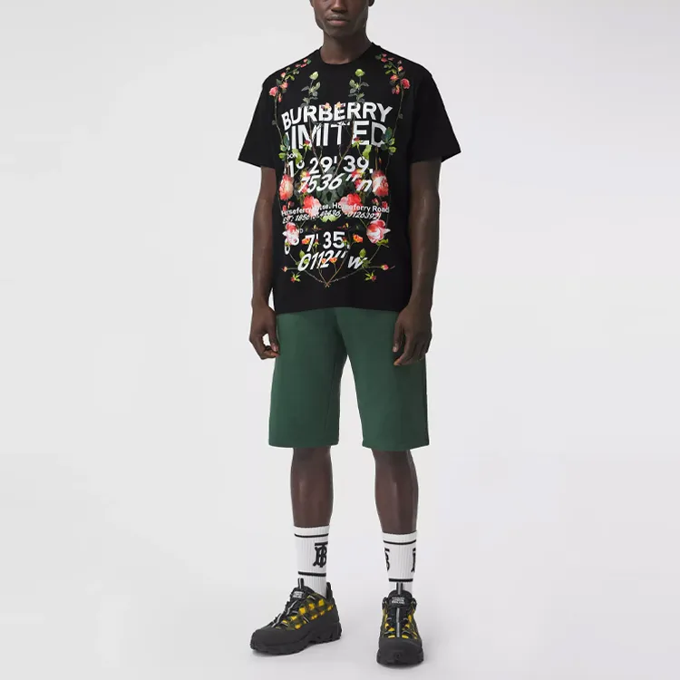 Burberry Montage Print Cotton Oversized T Shirt-2