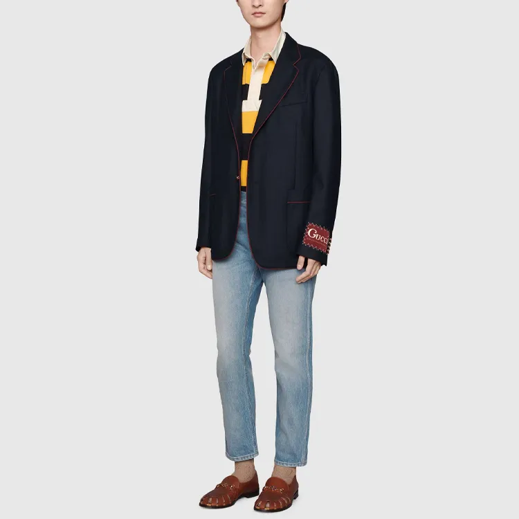 GUCCI Tapered Eco Bleached Jeans-1
