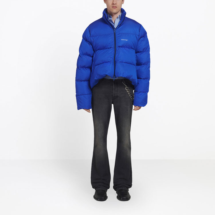 Balenciaga Down Jackets Unisex Blue - POIZON