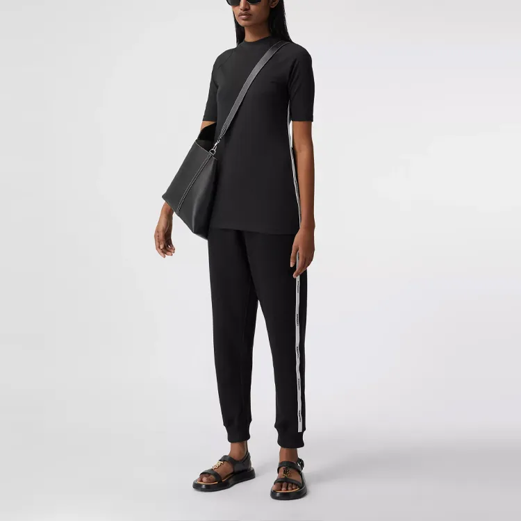 Burberry Short Sleeved Dresses Women's Black-3