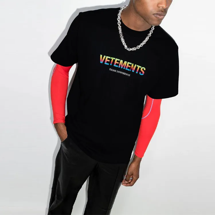 Vetements T Shirts Men Black-1