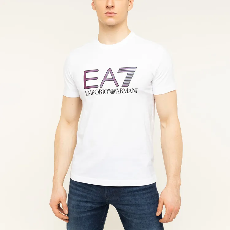 EMPORIO ARMANI T-Shirts Men White-5