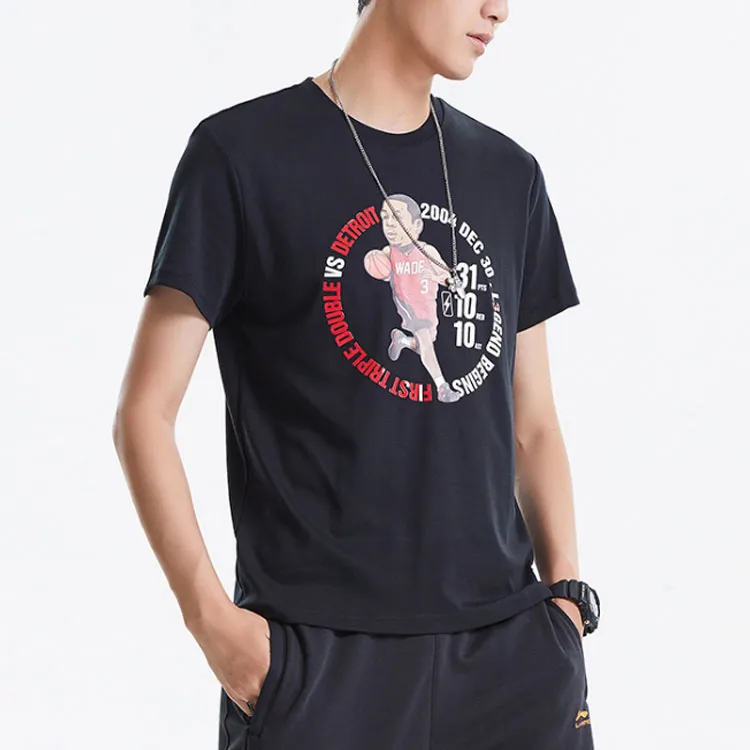 LINING T-Shirts Men New Standard Black-4