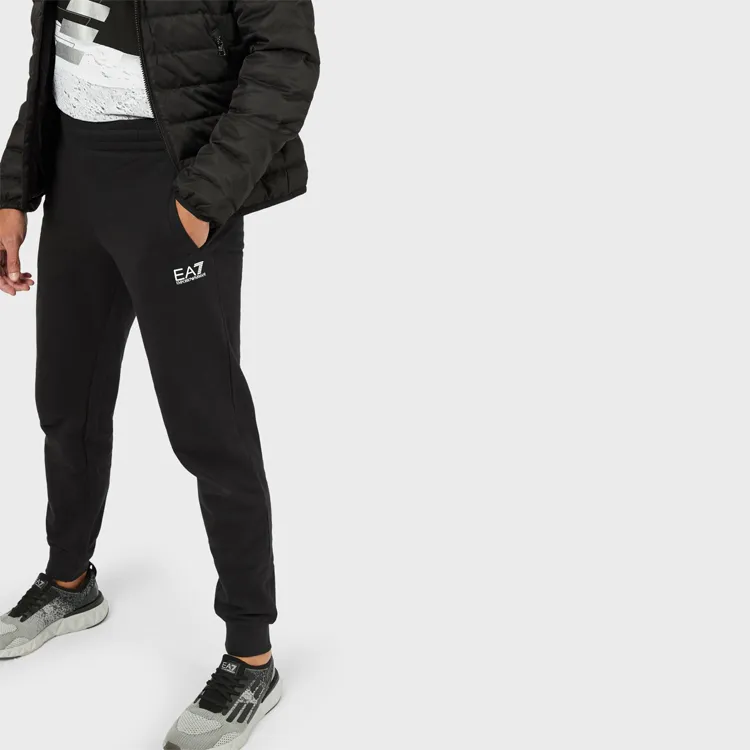 EMPORIO ARMANI Knitted Sports Pants Men's Black-5
